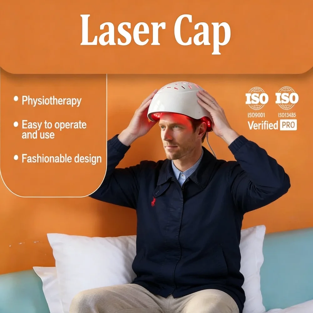 Professional Grade 650nm 660nm LLLT Hair Helmet 12 Power Levels 1-20000Hz for Hair Loss Thinning Baldness Recovery