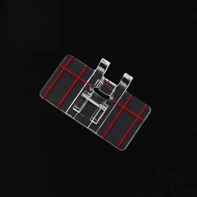 Plastic Parallel Presser Foot Wear Resistant Sew Accessory for Household Garment Making Fabric Sewing Work
