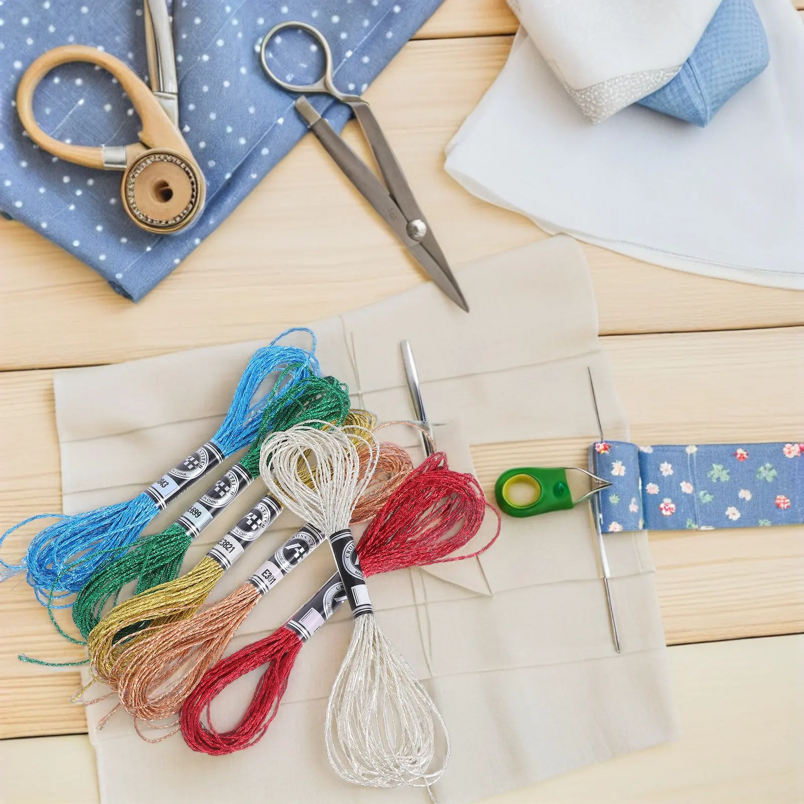6 Adet Metalik İşleme İpliği, - Embroidery Craft incelemesi ve fiyatı