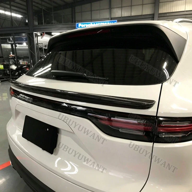 

For Porsche Cayenne 2018 2019 2020 2021 2022 Carbon Fiber Car Rear Roof Spoiler
