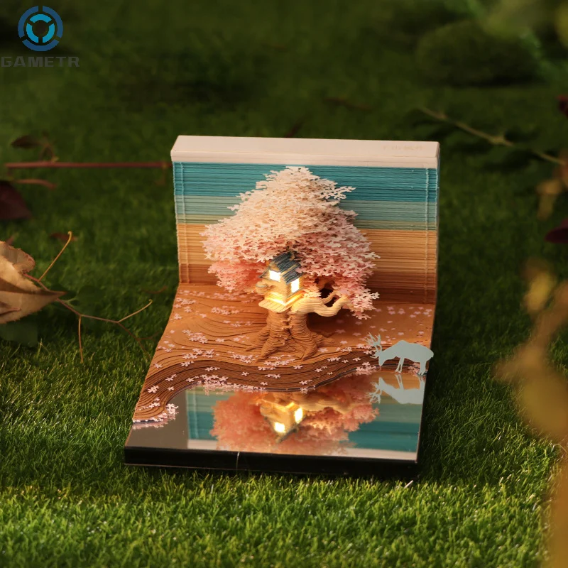

Календарь, 3D блокнот, храм Сакура, календарь, искусство, 3D блокнот для записей, клейкие блоки для записей, Декор, новогодние подарки