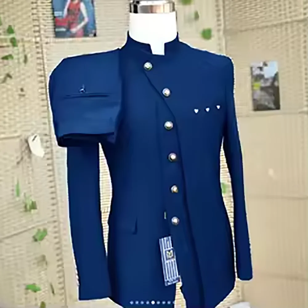 

High Quality Men Suits Solid Color Slim Fit Suit Single Breasted 2 Piece Formal Business Office Blazer Pants Party Prom Male Set