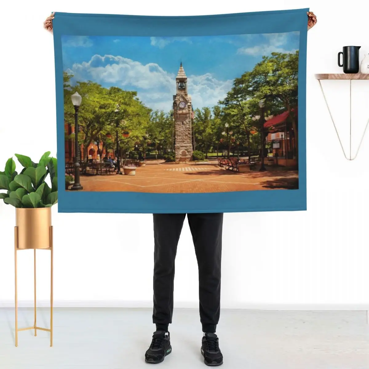 City - Corning NY - The heart of Market Street Throw Blanket Single Summer Fashion Sofas Sofa Quilt for winter Blankets
