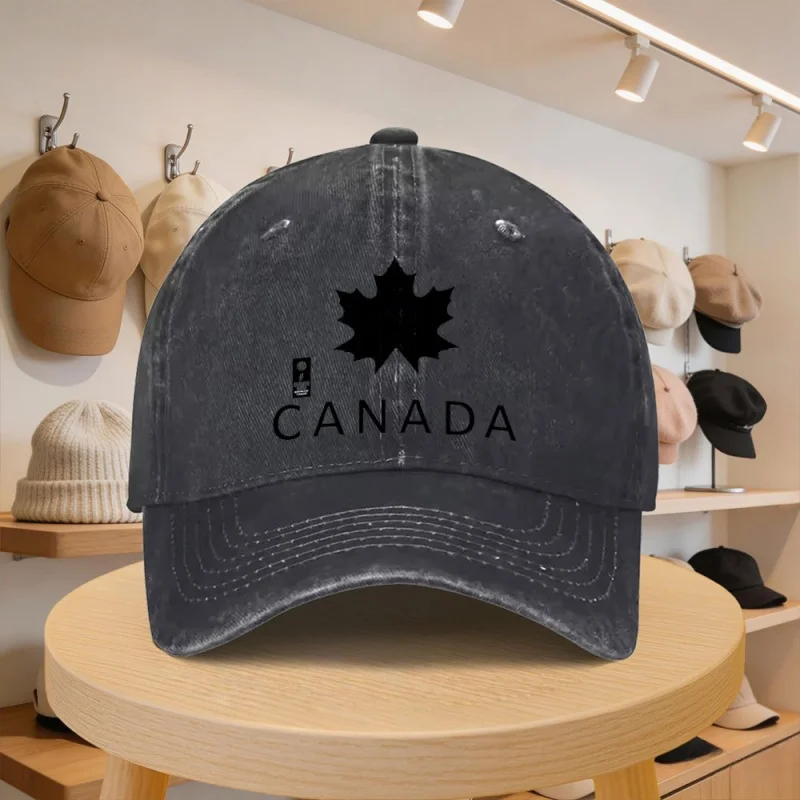 Canadian Maple Leaf Baseball Cap for Men and Women – Adjustable Casual Hat, Autumn Travel & Vacation Cap