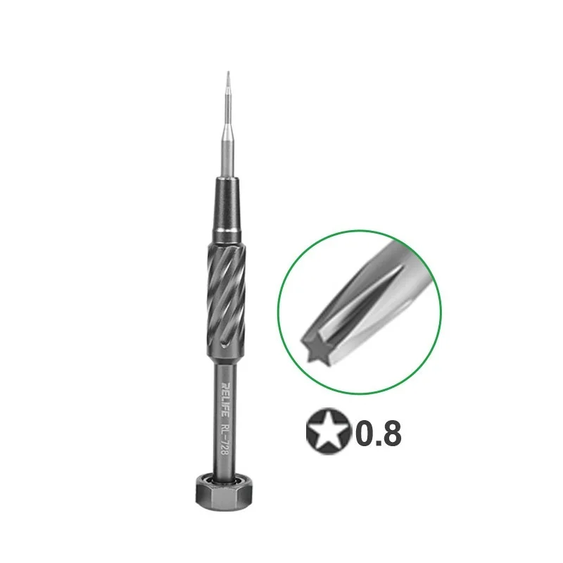RELIFE Screwdriver Set 0.6 1.2 1.5 T2 RL-728 728A 728B 721 Phone Battery LCD Repair Strong Magnetic S2 Steel Laptop Mac