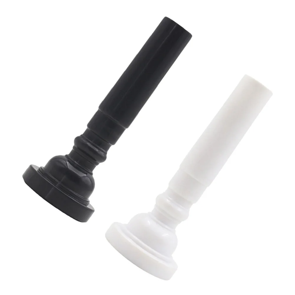 

2pcs Trumpet Mouthpiece Durable ABS Material Smooth Surface Air Tightness Easy Install Strong Sound Instrument Accessory Brass