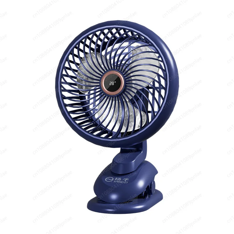 

USB Rechargeable Clip Fan with Night Light Small Portable Desk Fan for Student Dormitory