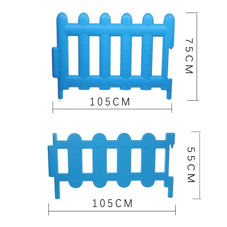 Multi angle amusement park fence plastic roller skating fence