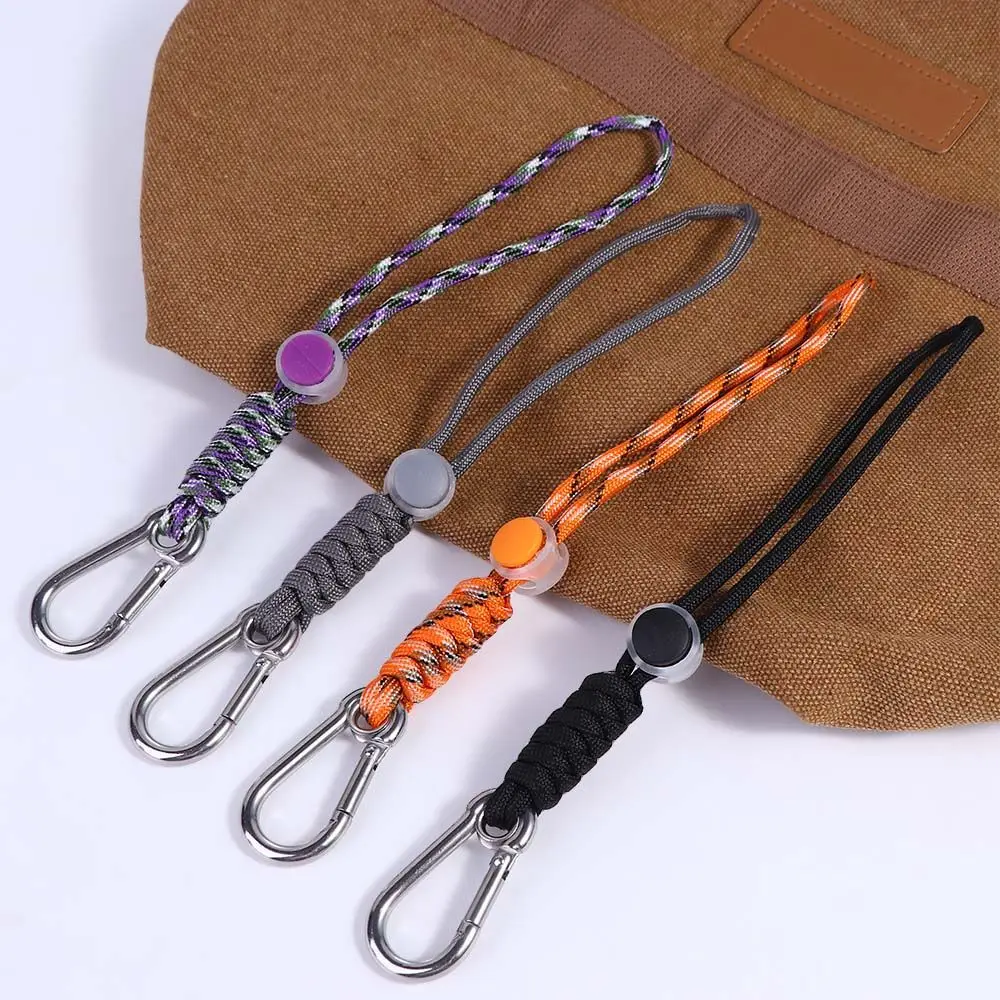 Wrist Rope Keyring Anti-lost Lanyard Water Bottle Holder Clip Belt Backpack Hanger Hook Webbing Buckle Water Bottle Rope Buckle