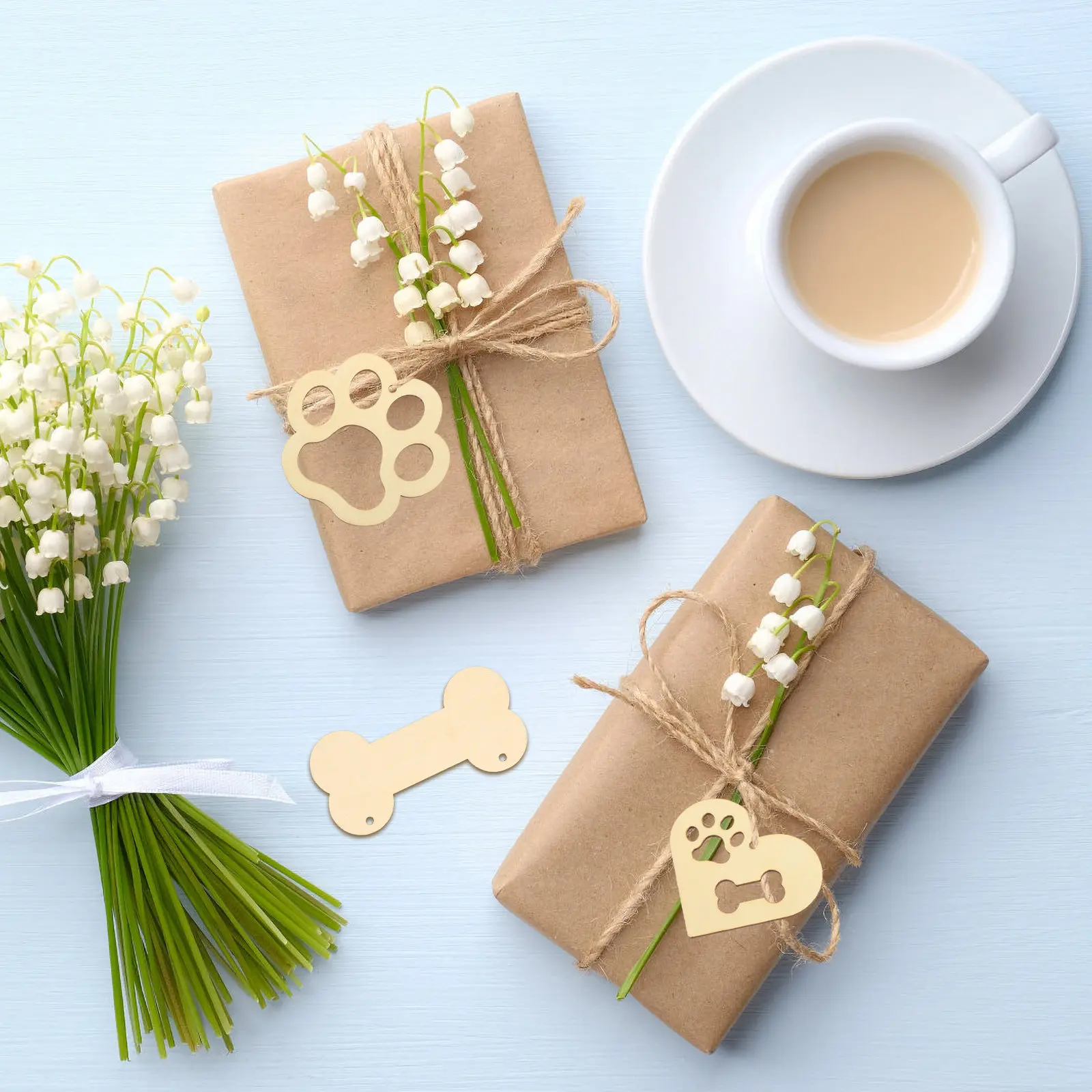 

1Set DIY Wooden Heart Claw Dog Bone Cutouts Blank Wood Chips Easy Paint Creative Gift Tags Home Fall Party Decoration