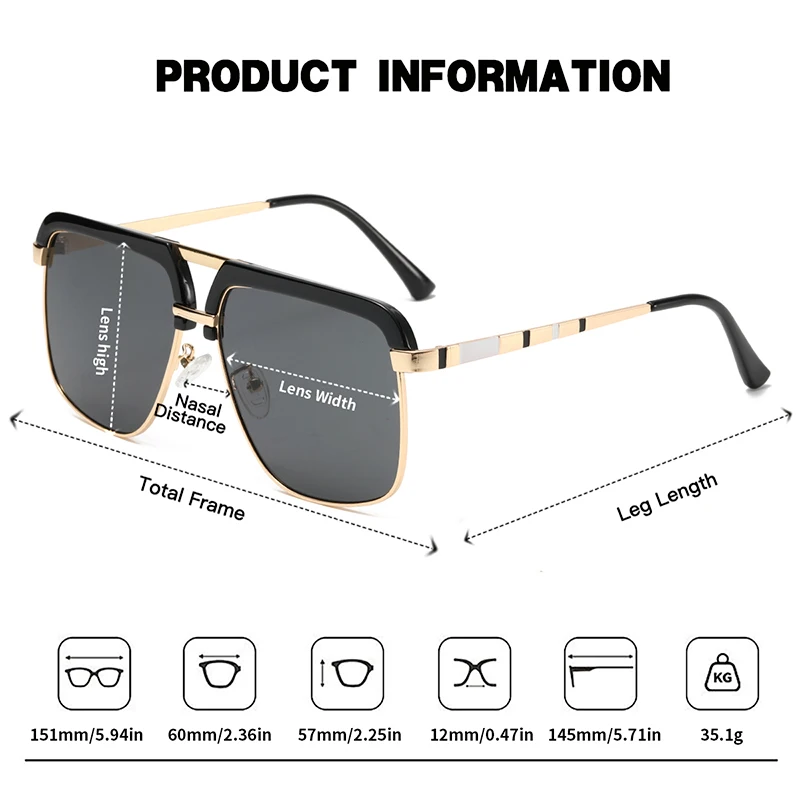 JUNCTURE أزياء النساء النظارات الشمسية اللباس نظارات شمسية إطار كبير التدرج سيدة نظارات حزب هدايا العيد النظارات الشمسية للنساء