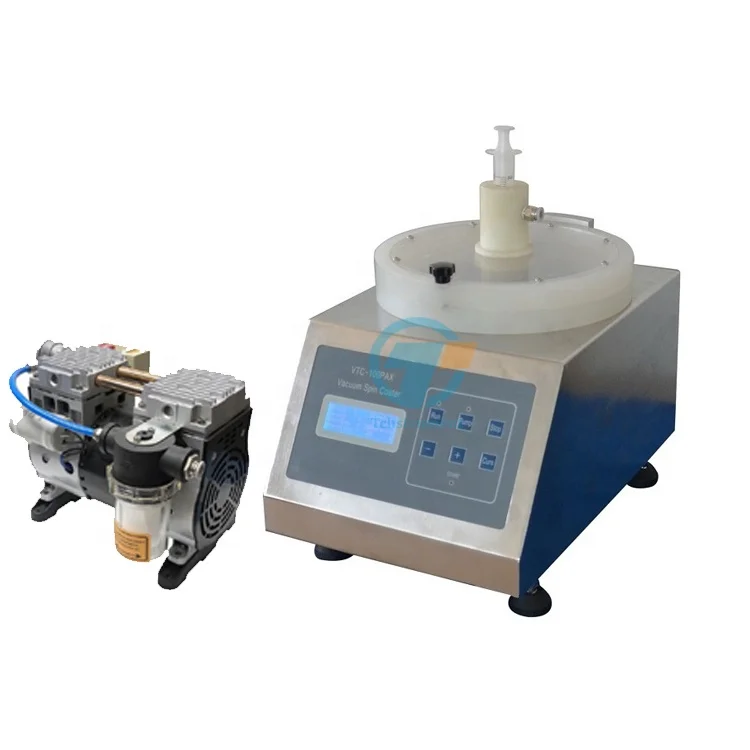 12500 RPM Ultra-Hi kecepatan Spin Coater untuk 4 "w/ Vacuum Chuck & opsional Heating - VTC-100PAX