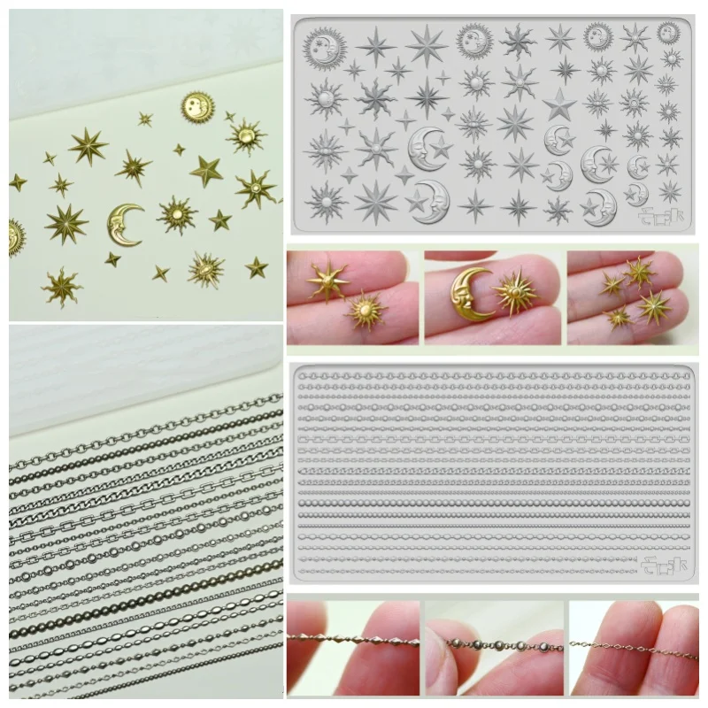 Ultra-light Clay Thorn/bead Chain Shape Silicone Mold Soft Clay/glue DIY Hand-made Doll Decoration Lace Shape Polymer Clay Tool