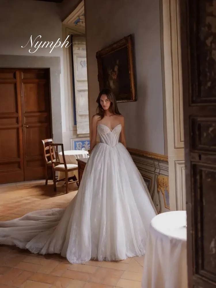 

Elegant Lace Customized Wedding Dress A-line Women Vestidos De Novia2025 Bespoke White Casamento Dresses For Brides Robe de Mar