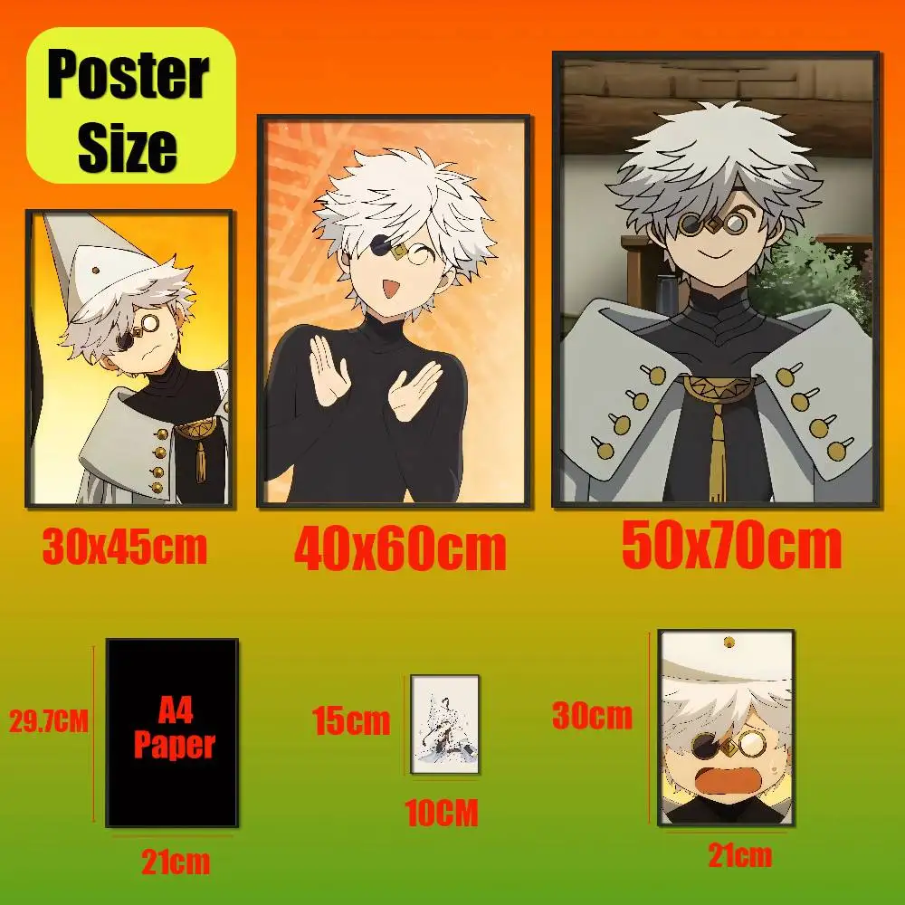 For Witch Hat Atelier Qifrey Poster Sticker Cover Bars Custom Film Self-adhesive Ornament Collectibles Playbill