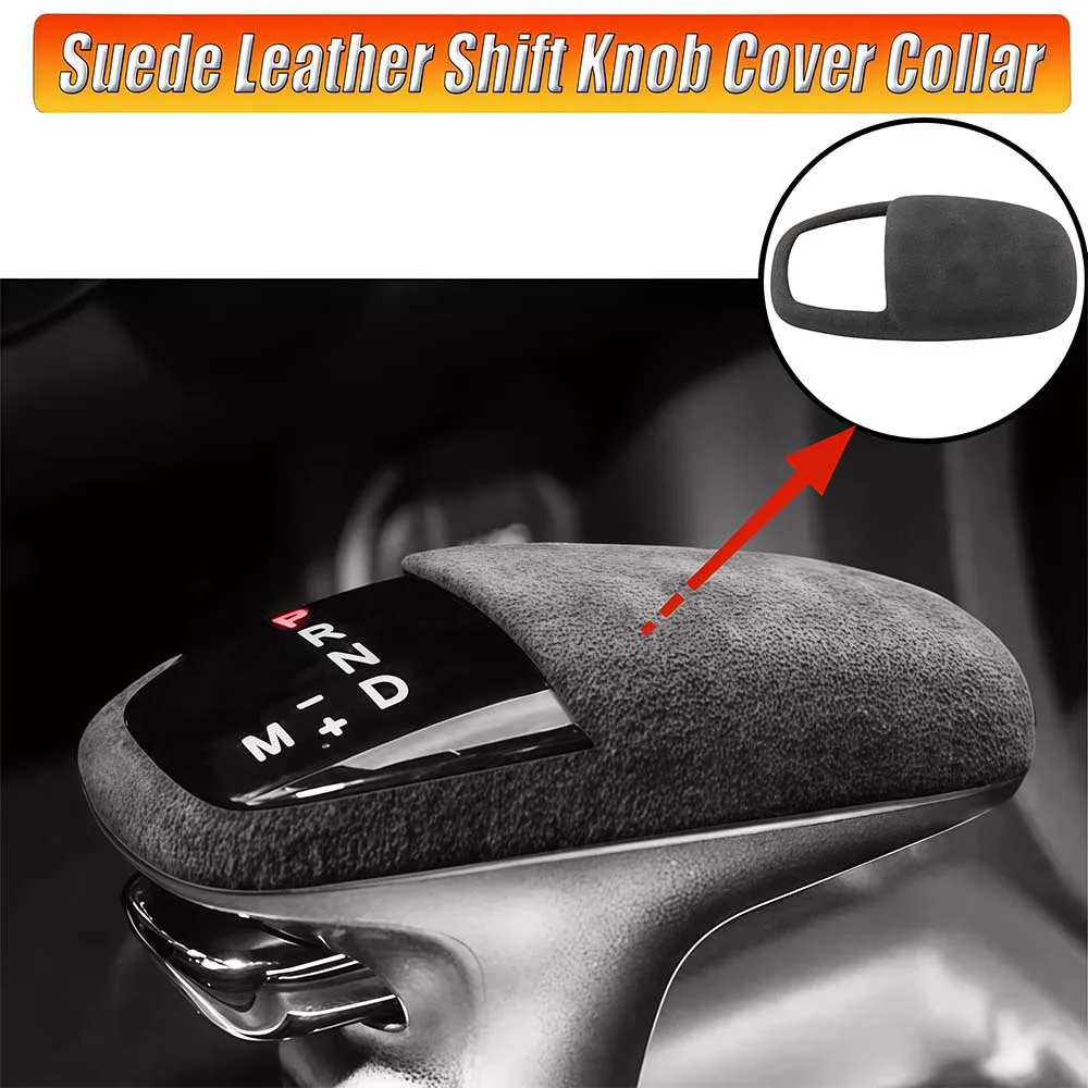 

Suede Leather Shift Knob Cover Collar for Dodge Durango SRT Charger SRT and Challenger SRT 2016 2017 2018 2019 2021 2022 2023