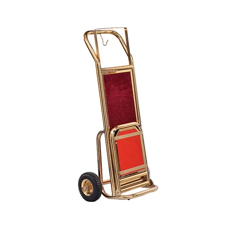 

2023 New Product Wholesale Hotel Hand Luggage Cart With Wheels Foldable