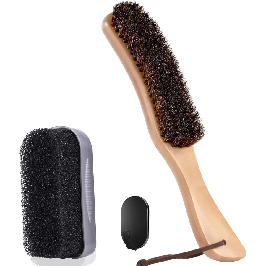 

Щетка для лошади H с губкой для чистки и крючком3 шт. Набор для чистки шляп Фетровая щетка для ковбойской шляпы Одежда Обувь Кепка Костюмы Кашемир