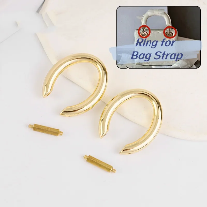 Hardware Buckle for Bag Strap Replacement of Parts for Women\'s bag Buckle Button Handheld Rings
