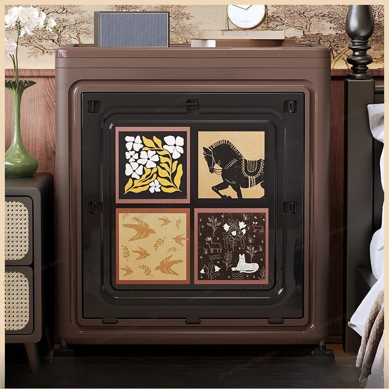 For Home Storage, Sorting Clothes, Quilt Storage Box, Large Multi-functional Folding Storage Cabinet with Wheels