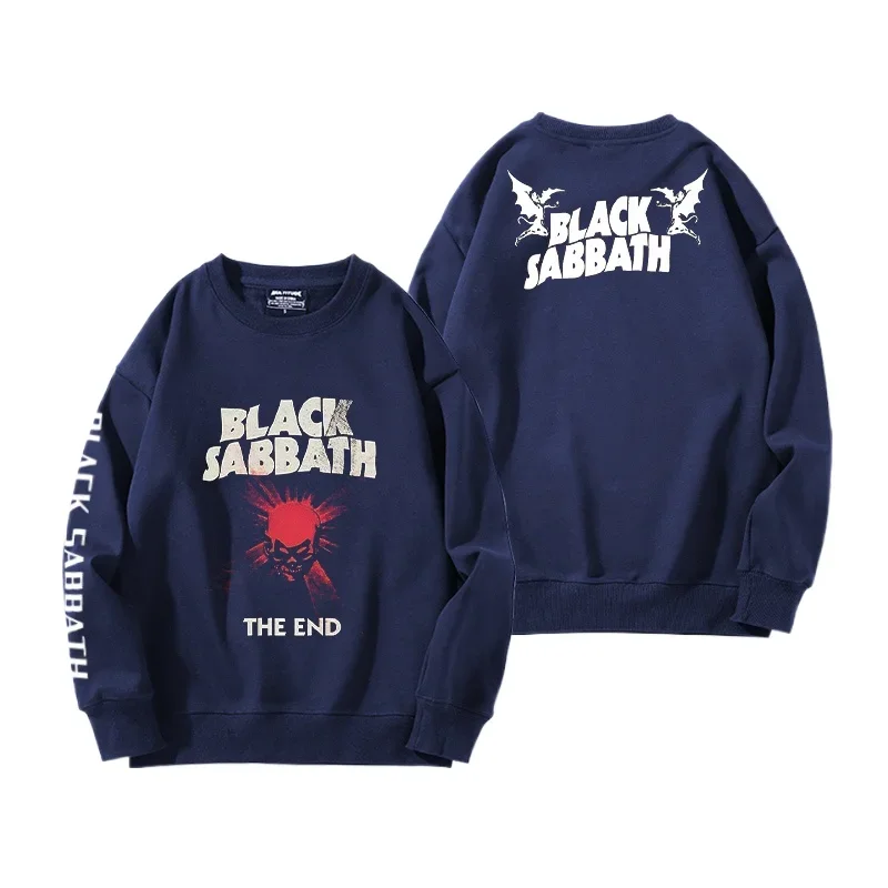 BLACK SABBATH Rock Band Round Neck Hoodie Dark Street Casual Loose Clothes Hoodie Women's Round Neck Fashion Hoodie