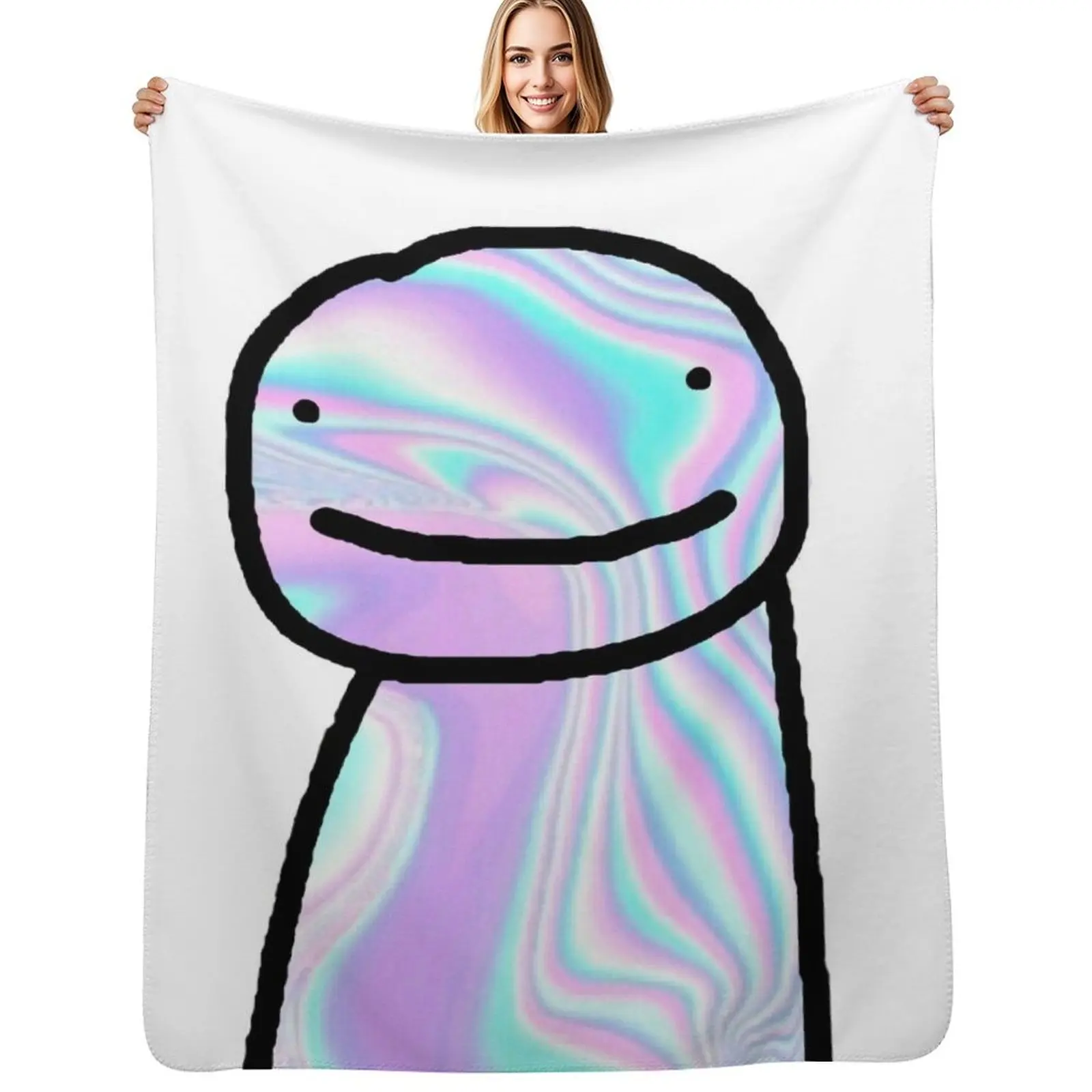 Holographic Dream Throw Blanket Soft Comfort Blanket for Reading Watching TV