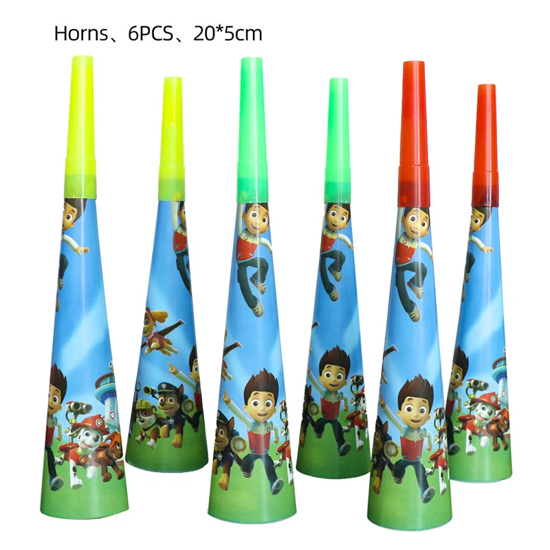 PAW Patrol Verjaardagsfeestje Decoratie Nieuwe Versie Ballon Set Wegwerp Servies Kid Event Supplies Banner Achtergrond Cadeau