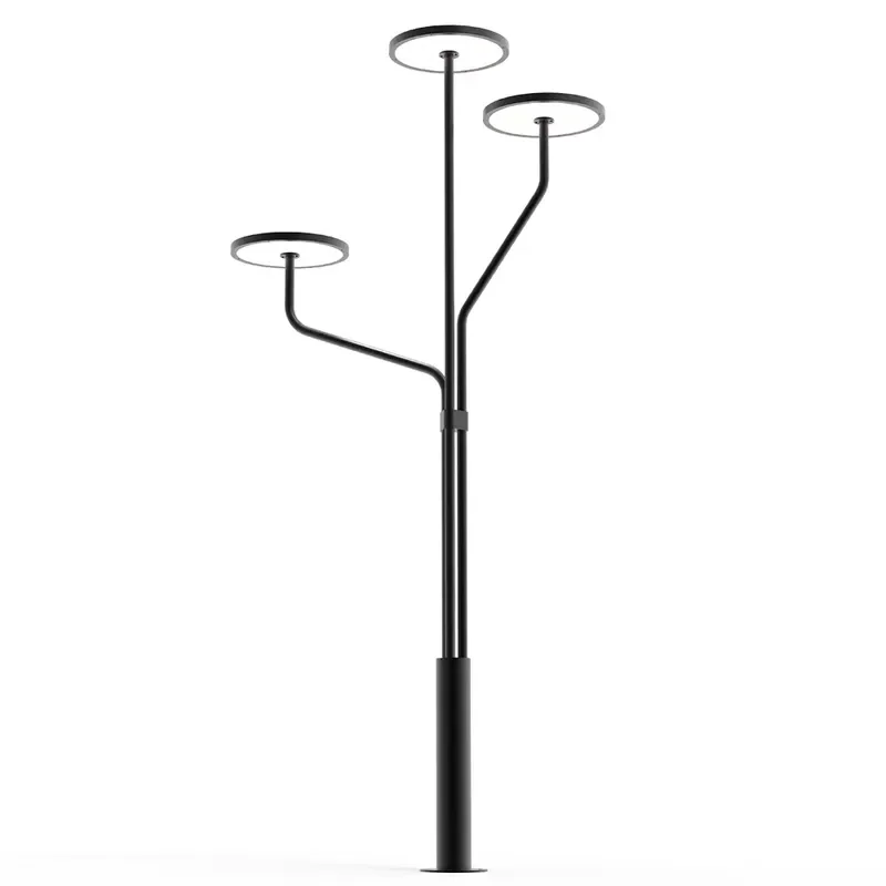 Customized Classic 30W LED Bollard Light Vintage Decorative Patio Lamp Post for Garden Square Park IP65 Rating AC Power