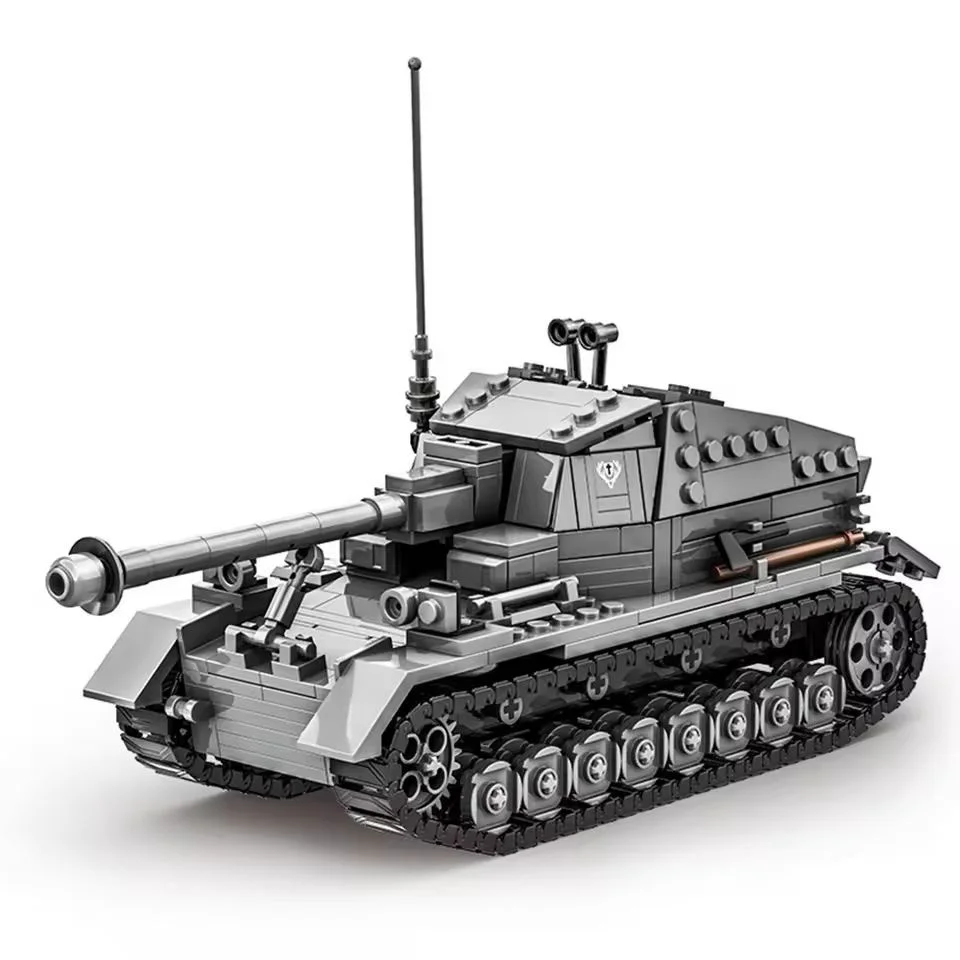 Military Soldiers World War Army Weapon Armored Vehicle Tank Model DIY ​Building Blocks Bricks DIY Toys Gift
