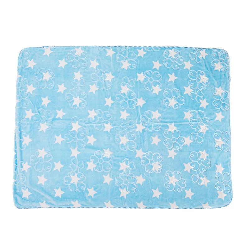 

Baby double-layer embossed soft cloud blanket, children's warm blanket, kindergarten nap blanket