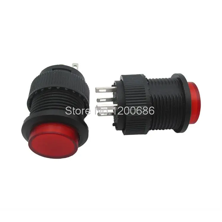 

503AD with lamp self-locking switch button switch / round 16MM 3A / 250V red