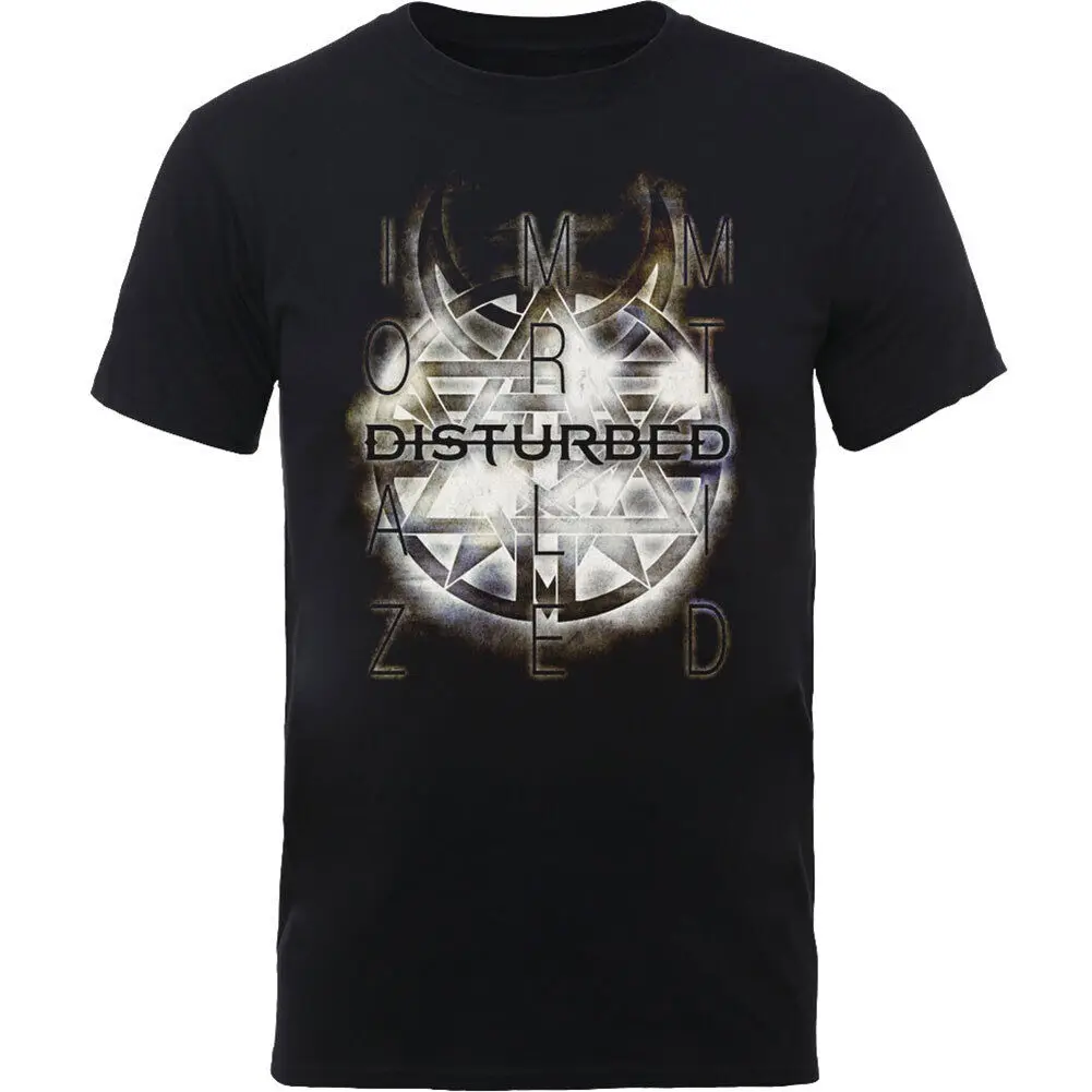 Men's Disturbed Symbol Slim Fit T shirt X Large Black