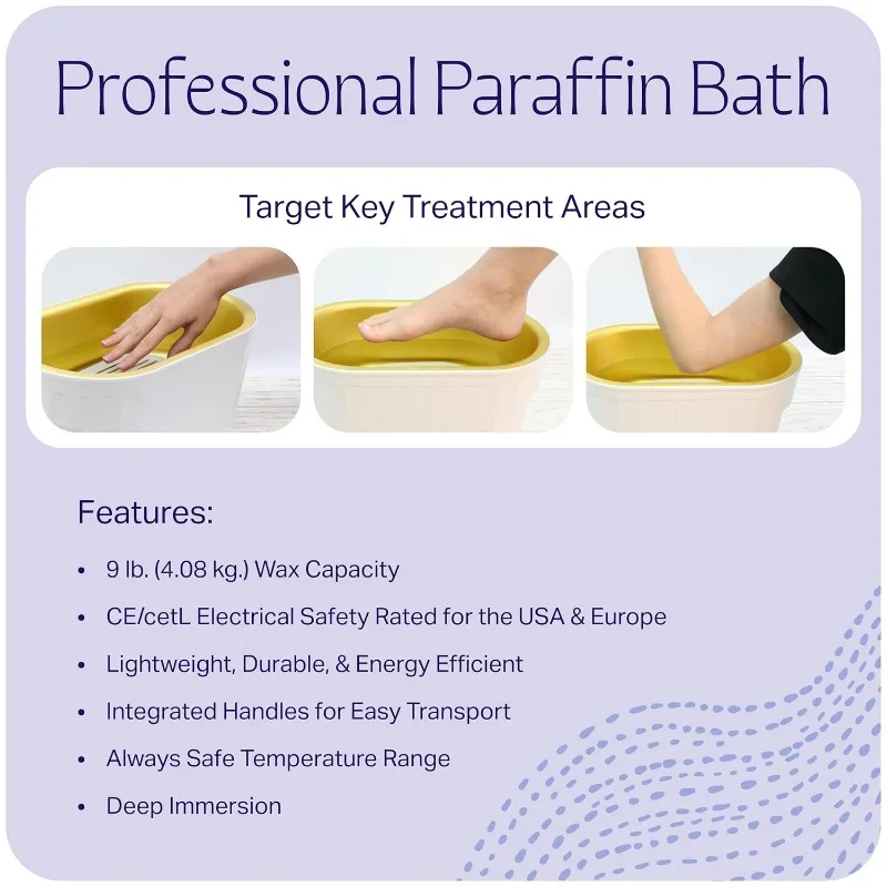 プロの熱療法パラフィンワックスバス、限定版、白と金のバス、関節炎と筋肉のこわばりを和らげるのに役立ちます、tb6