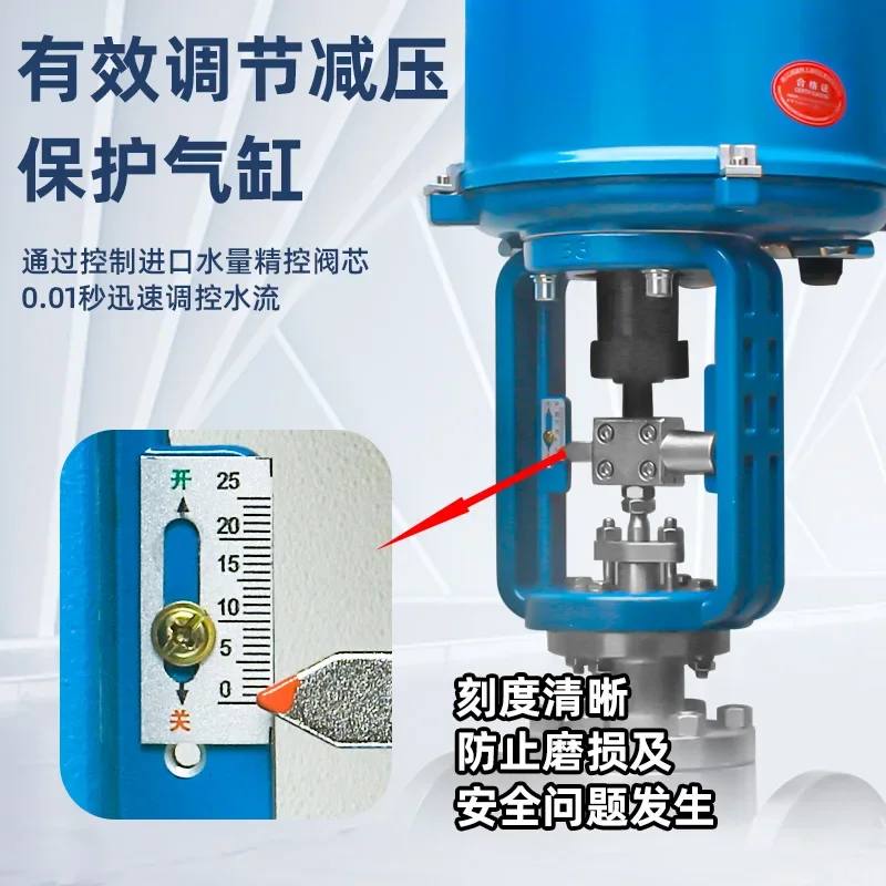 ZDLP Electric Control Valve Single Seat Proportional Steam Flow Thermal Oil Temperature and Pressure Remote Control Valve