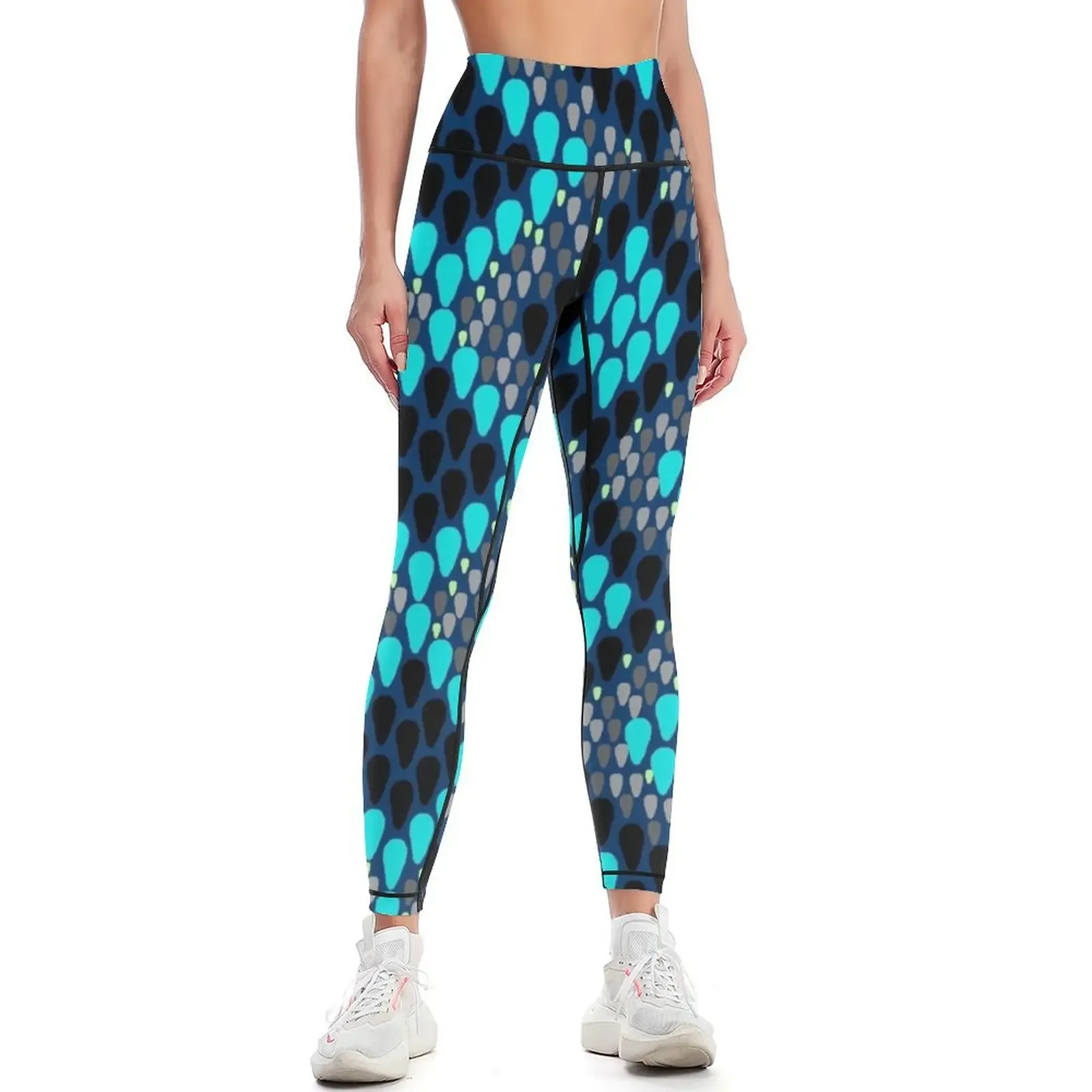 

Blue Snakeskin Leggings legging gym gym womans Womens Leggings