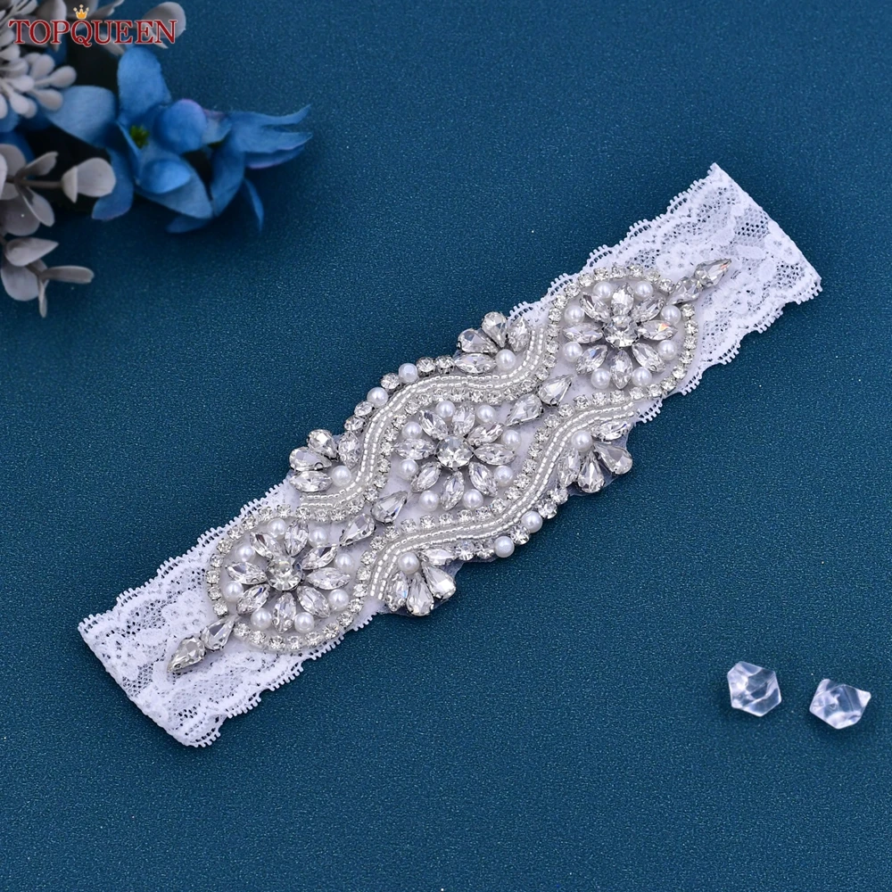 Topqueen Bruids Kousenband Riem Bruid Sexy Liguero Podwiazka Slubna Liga De Novia Jarretiere Mariage Bijoux Para THS05 ST33