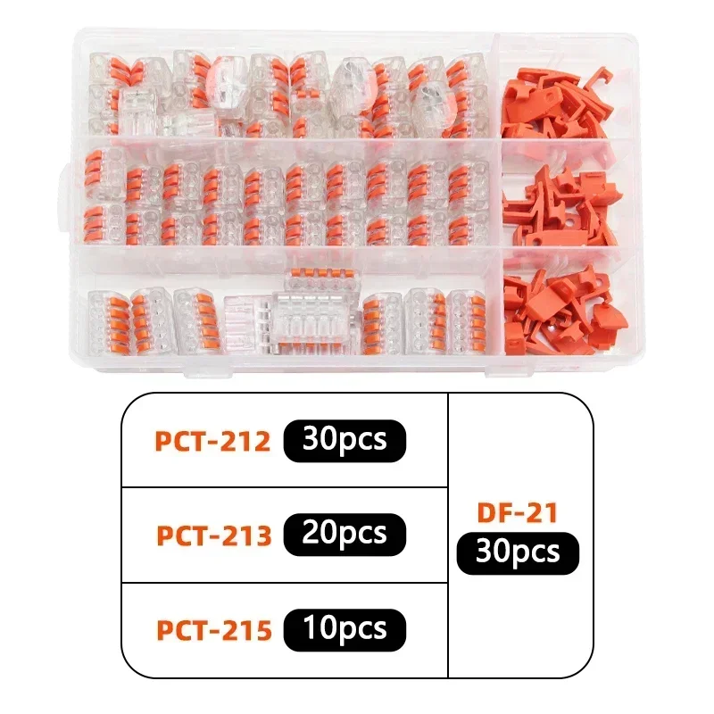 Boxed Push-in Electrical Wire Connector Terminal For Cable Connection Block Universal Fast Wiring Cable Connectors