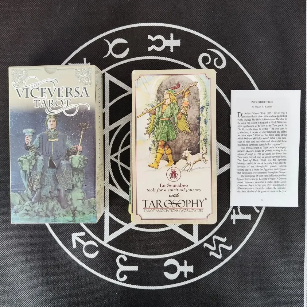 12*7cm Viceversa Tarot cards general paper manual English Version board game standard size orcale cards