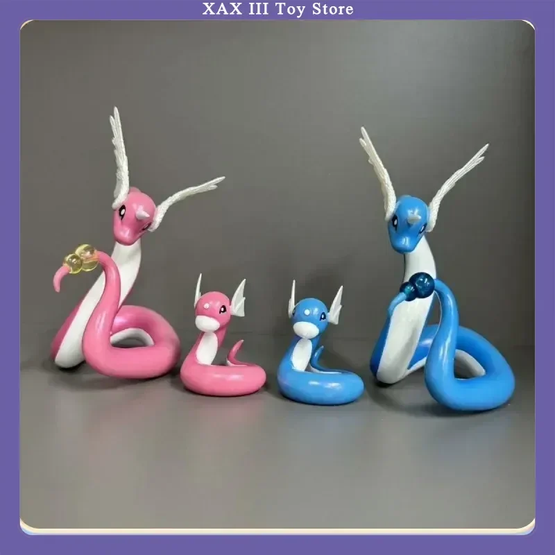 

In-Stock Dratini Dragonair Anime Figures Cute Figurine Pvc Statue Collection Model Desk Decoration Ornament Toys For Boy Gifts