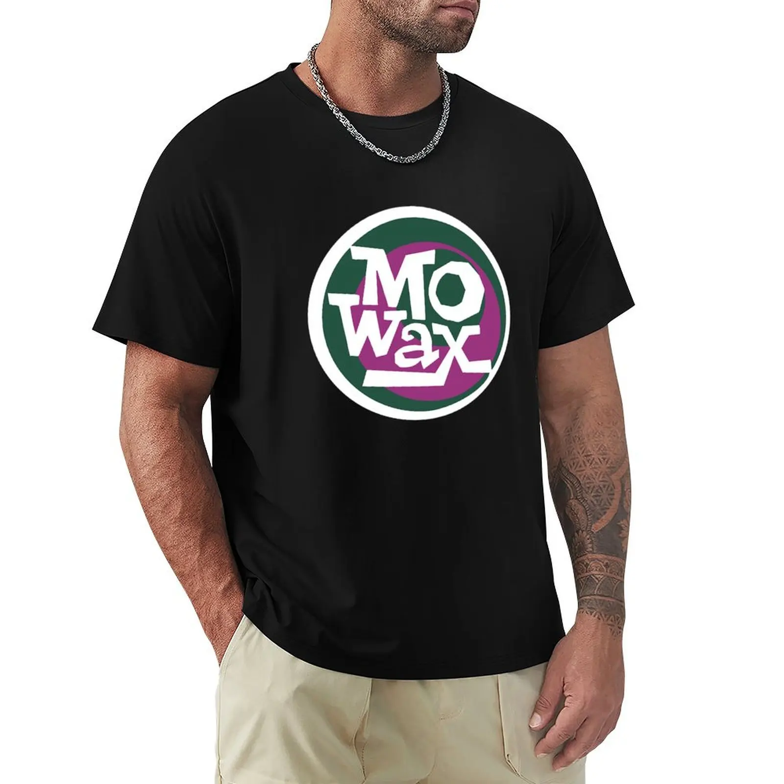 

M Wax Trip Hop Print T-Shirt Short sleeve tee topping graphics t shirts for men