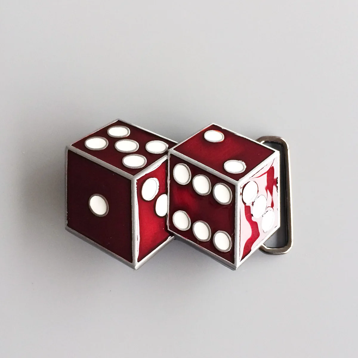 

Red Enamel Dices Casino Gamble Vintage Belt Buckle Gurtelschnalle also Stock in the US BUCKLE-CS023RD Free Shipping