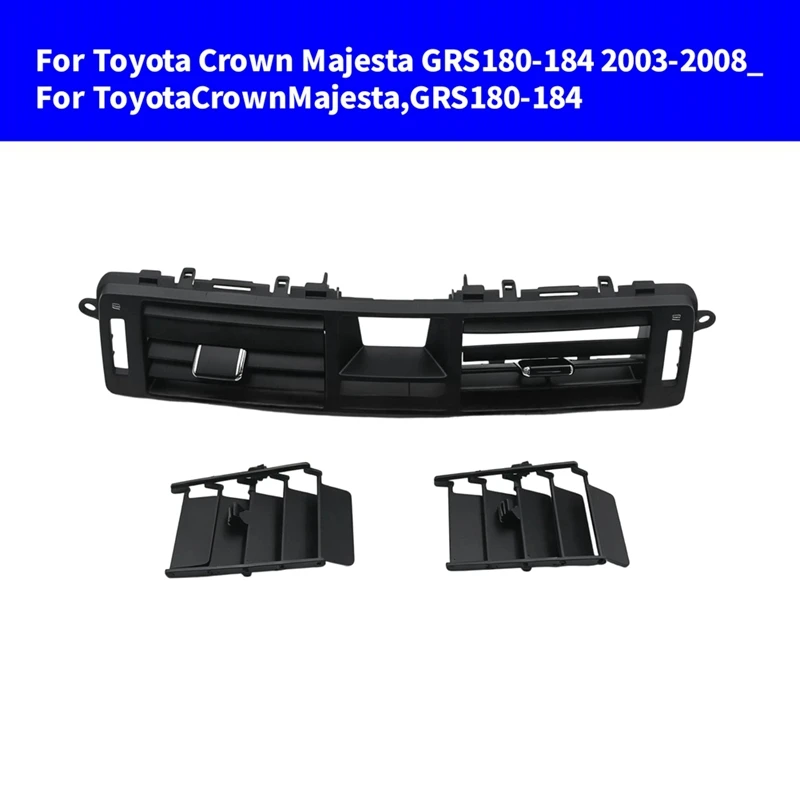 Super Sale Center Air Conditioning Vent Grille Frame & Fan Blades Kit for Toyota Crown Majesta GRS180 03-08 355641-0410 35564204