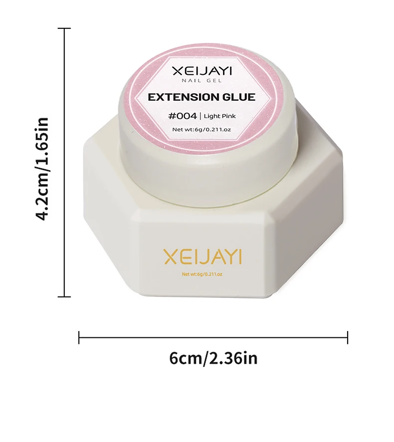 XEIJAYI 6g Nagelverlängerungsgel 18 Farben Kristallverlängerung Poly Gel Nagelspitzen und Schönheitskunst für längere Nägel – Detail 12