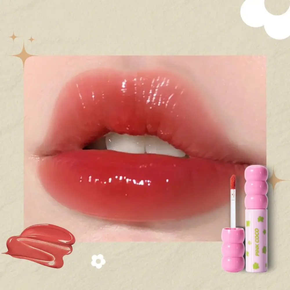 Mirror Sugar Gourd Lip Gloss, água hidratante, natural lip lama, suave, longa duração maquiagem, cosméticos