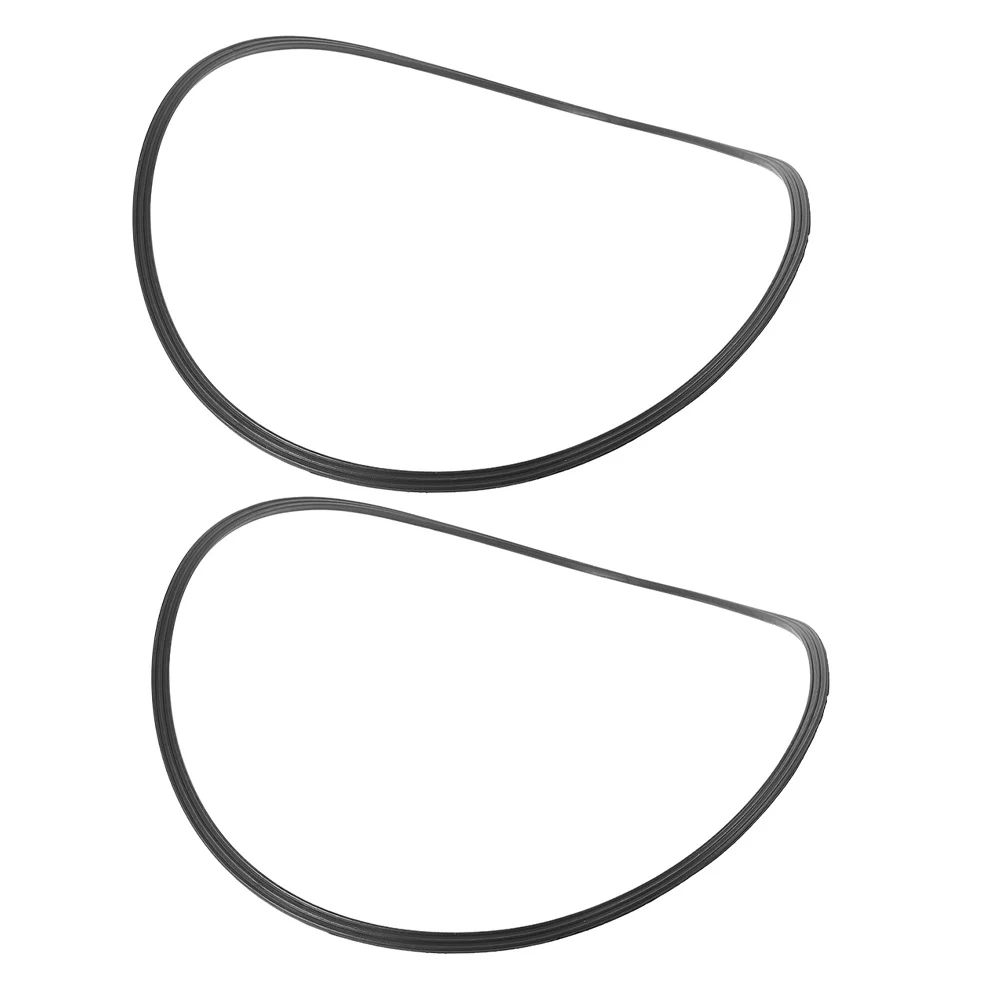 

2Pcs Salon Chair Rubber Base Ring Floor Protector Hydraulic Noise-Reducing Replacement Parts Compatible with Barber Chairs