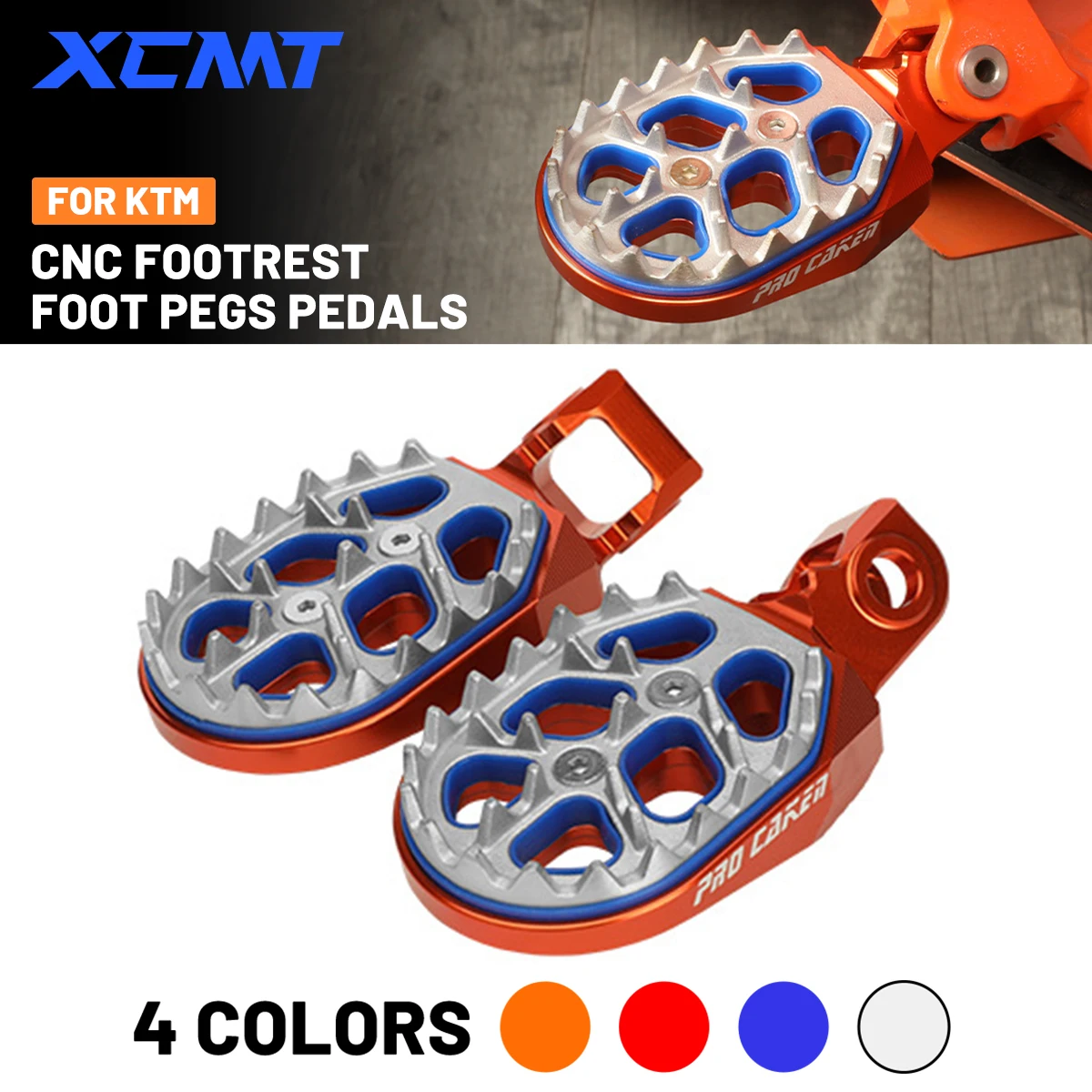 For KTM 2024 SX65 SX 65 Motorcycles CNC Aluminum Alloy Foot Rest Pegs Footrest Footpeg Dirt Pit Bike Accessories