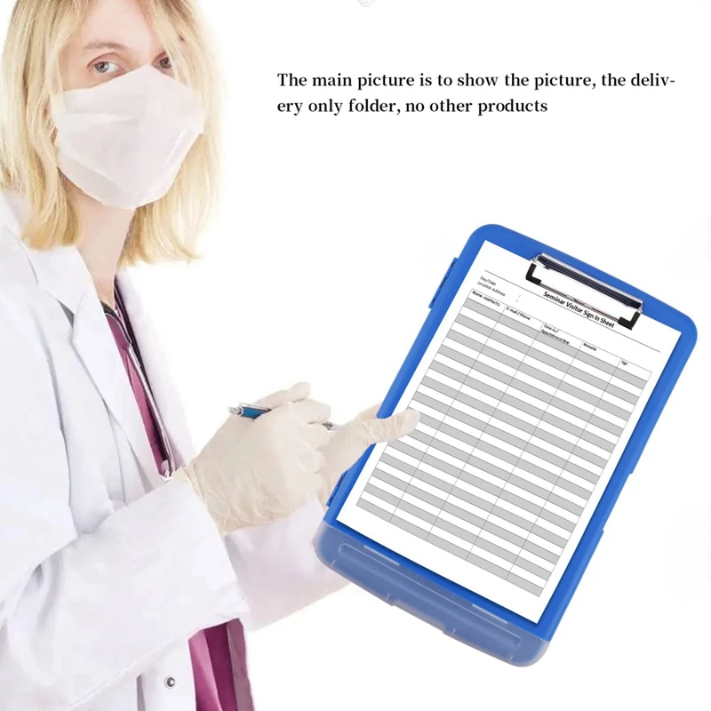 Clip Board Organizer Clipboards With Storage Nursing Clipboard Foldable File Folder Plastic Clipboard