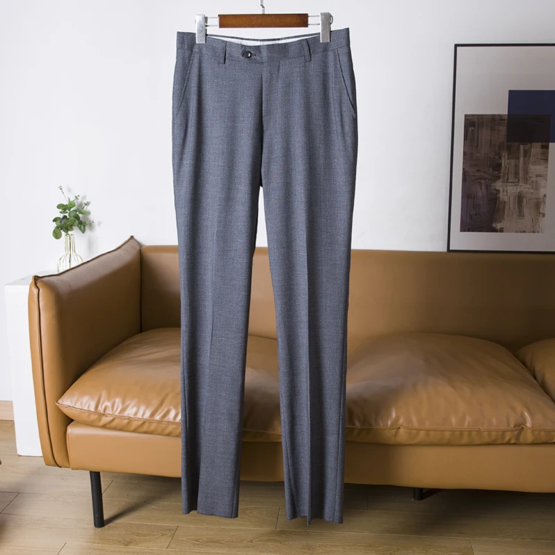 

Мужские повседневные брюки прямого кроя Busin, осенняя новинка, стильные, с хорошей драпировкой, модные, городские, для мужчин среднего возраста, длинные брюки, для дома