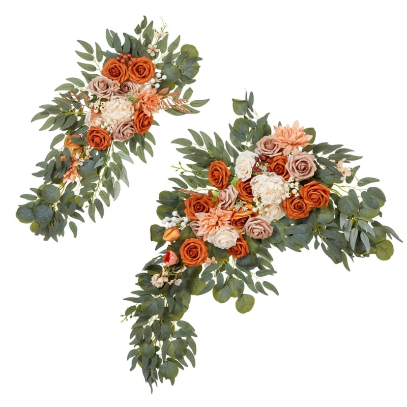 Hanging Flower Decoration Artificial Wedding Arch Flower for Wedding Welcome Sign Ceremony Reception Backdrop Decoration