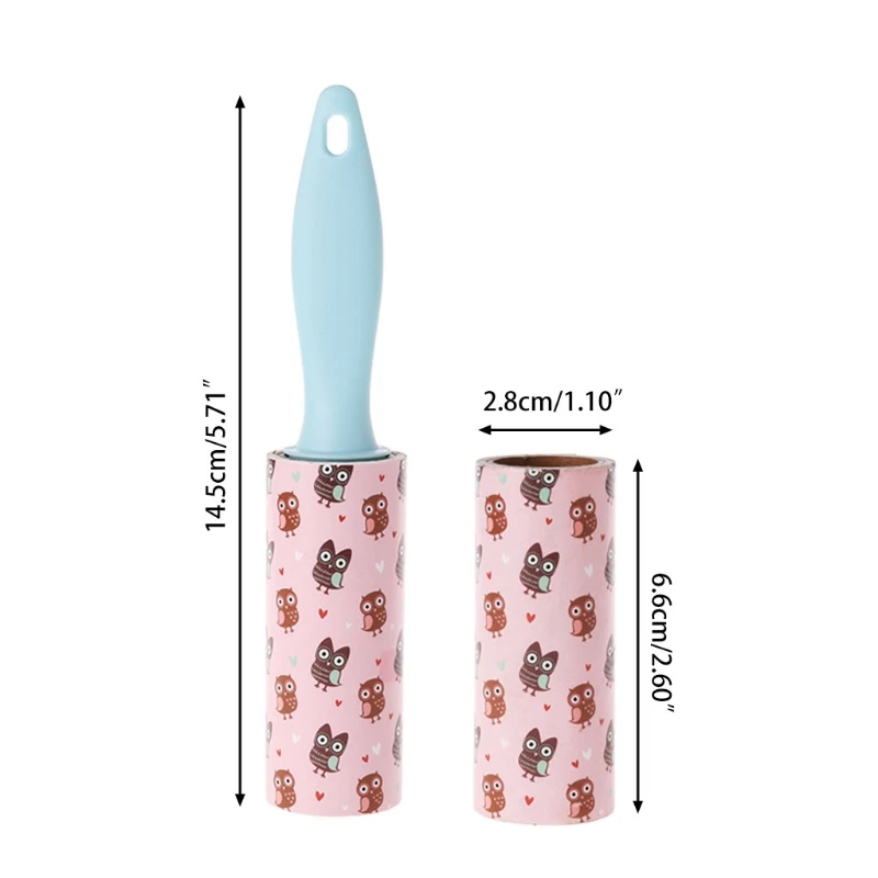 Reusable Clothes Coat Sticky Lint Roller Dog Pet Hair Remover Cleaning Device